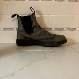 Bluestone Men's black grey brown Leather Boots. Preloved.  Faded.